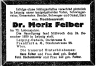 Moriz Felber, NFP p. 47