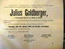 Julius Goldberger, Todesanzeige