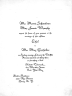 Invitation to wedding of Max Gasthalter and Ethel Schoenbrun