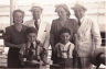 Reunited in Rio. Brichta family at left, Goldberger family at right.