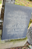 Berta Frisch, died 1917 (error on stone)