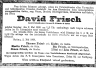 Death notice David Frisch of Brno